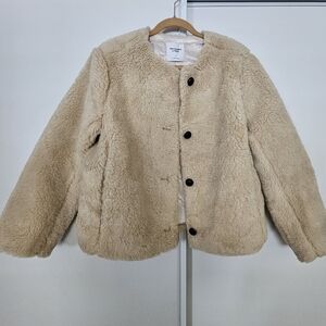 Abercrombie Cream Sherpa Jacket